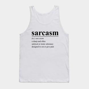 Sarcasm - word definition Tank Top